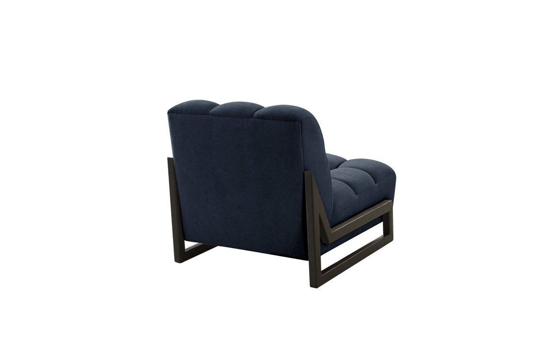 Admiral Navy Accent chair - Wooden frame