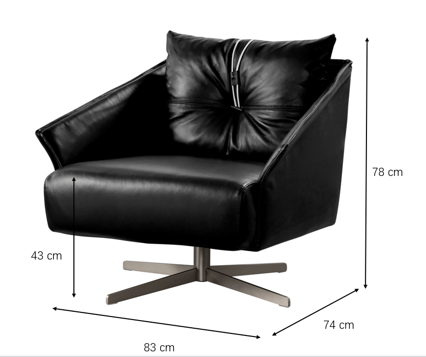 Nubo Black Sofa