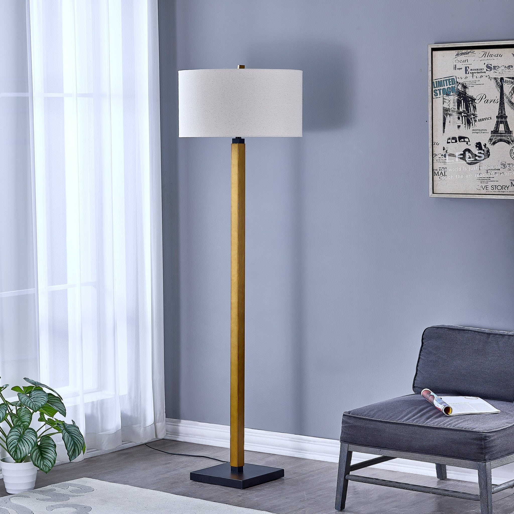 Ahmed Brass Floor Lamp