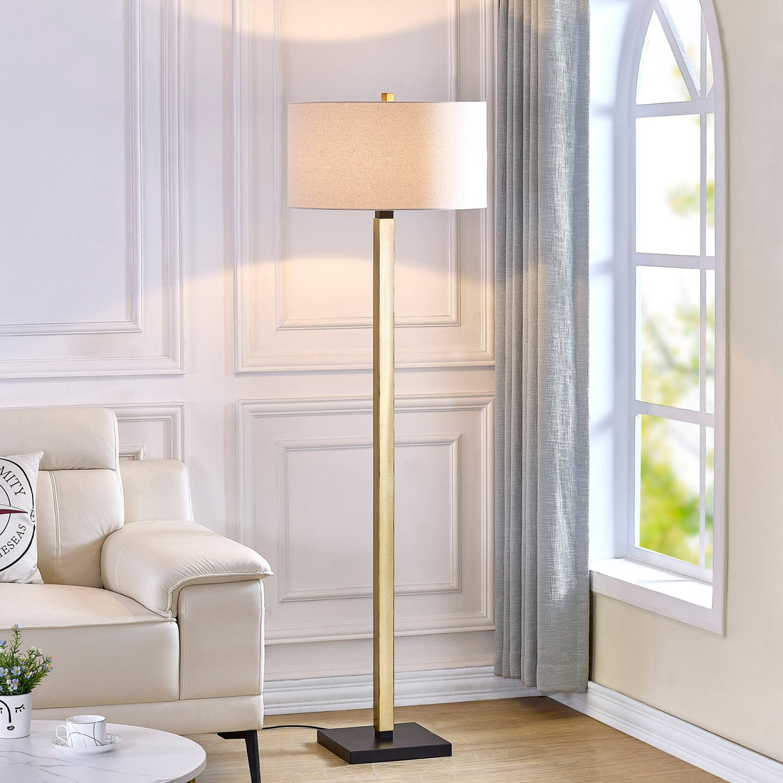 Ahmed Gold Floor Lamp