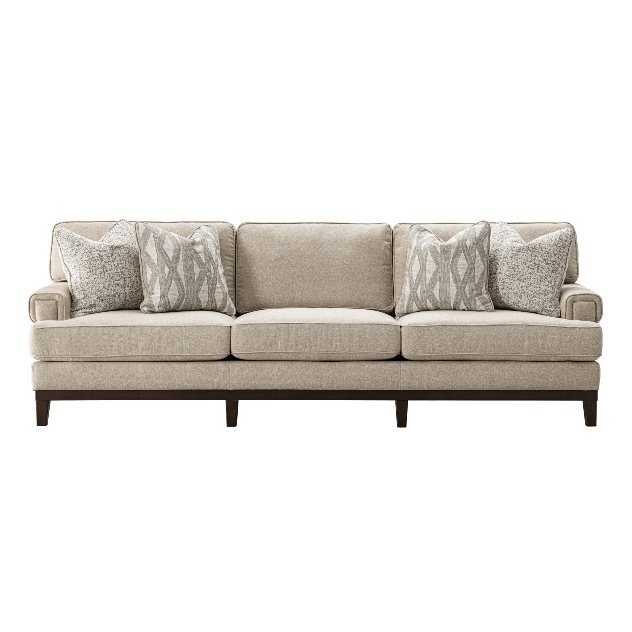 Ajda Beige 4 Seater Sofa