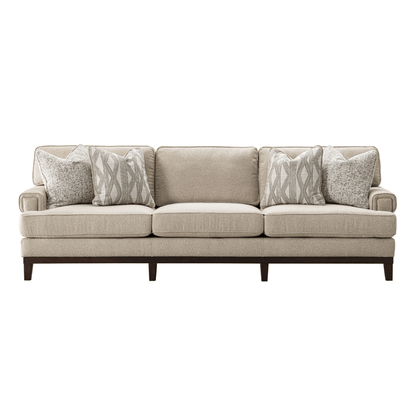 Ajda Beige 4 Seater Sofa