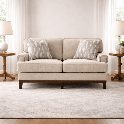 Ajda Beige Loveseat