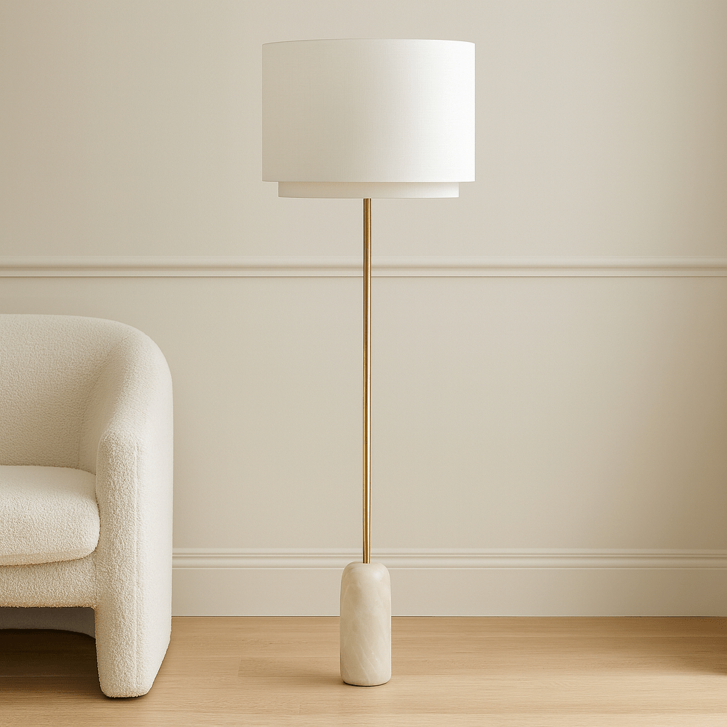 Alabaster base  floor  Lamp