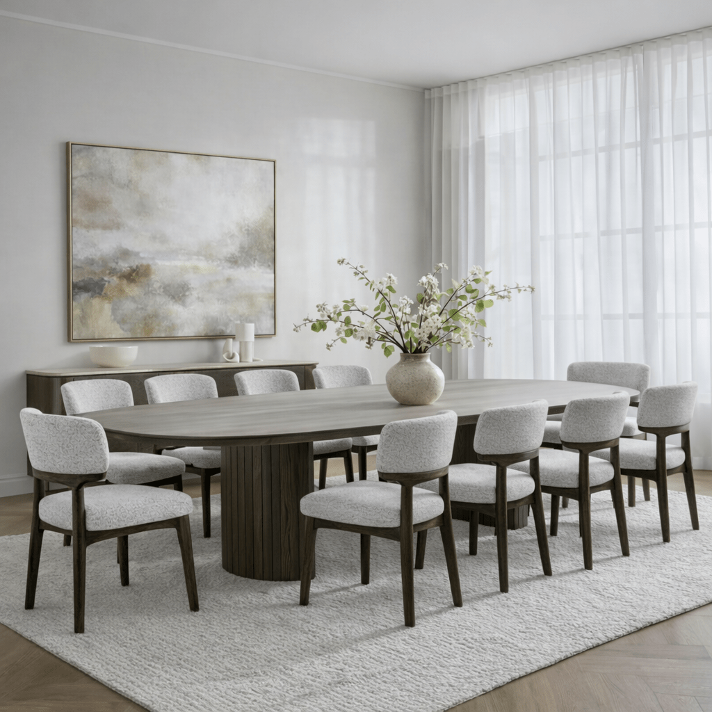 Alabaster package Dining table+10chairs
