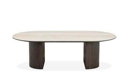 Alabaster Travertine Coffee Table