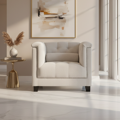 Alabid Linen off-White Living Room Set