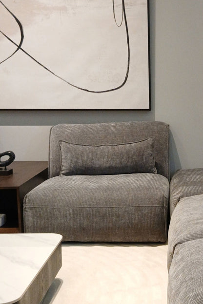AlDana black armless seater