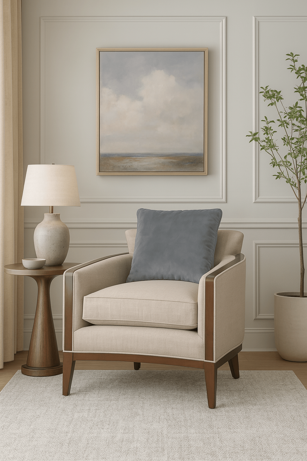 AlReem Royal Blue Chair