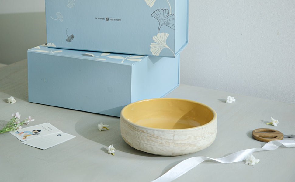 Amber Love Ceramic Salad Bowl