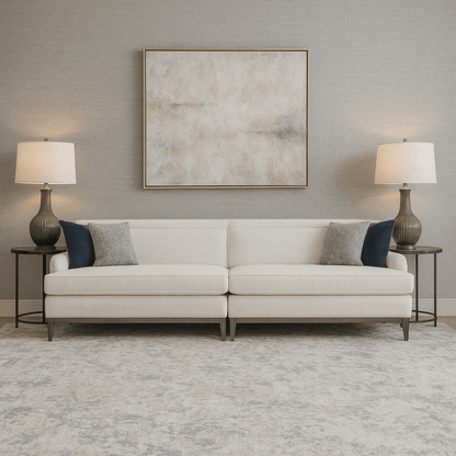 Amelia Navy 5 Seater Sofa (358cm)