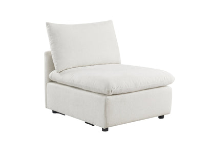 Anees Beige Armless Chair (86CM)
