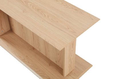 Anees Beige natual oak SOFA TABLE (39CM)