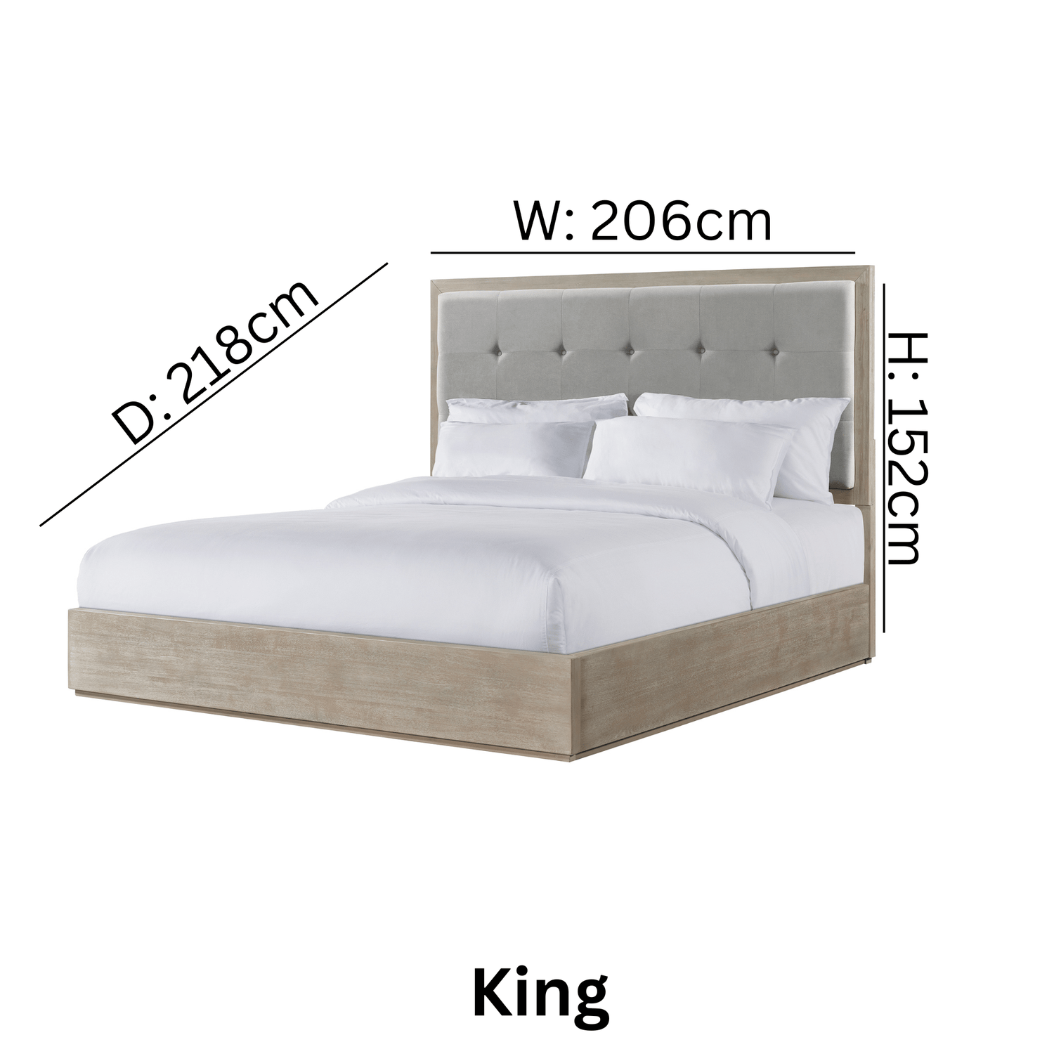Arcadia Grey Bed