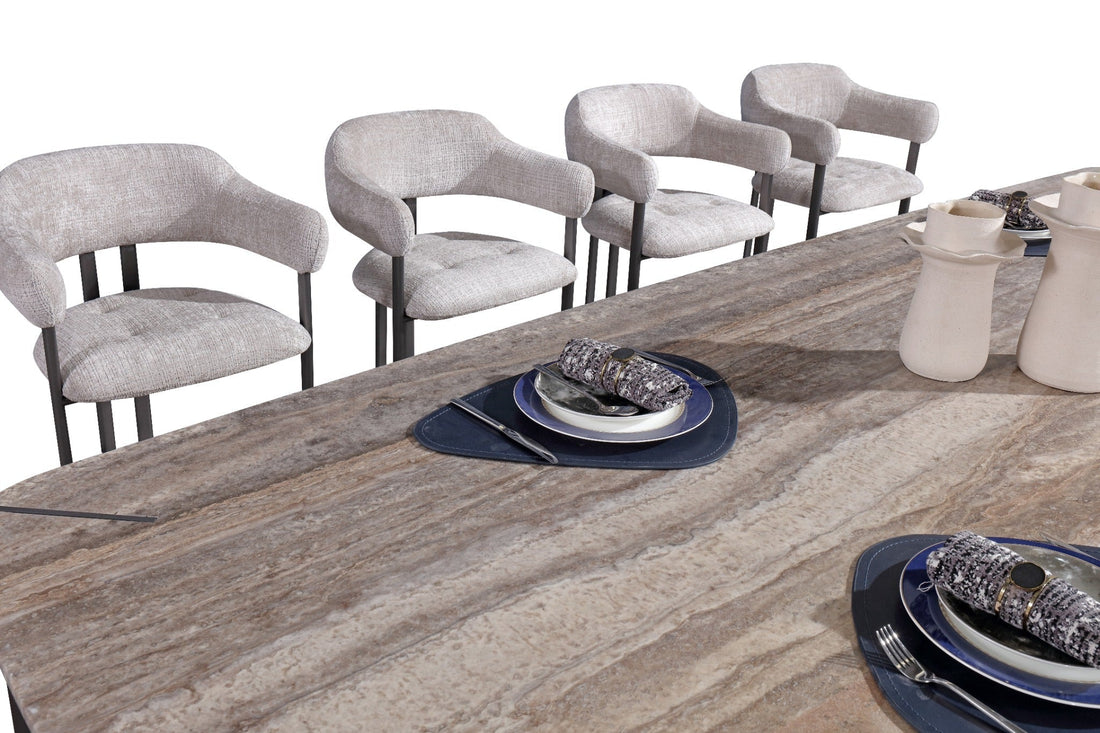 Arcline Grey Dining Table – 300 cm (10 Seater)