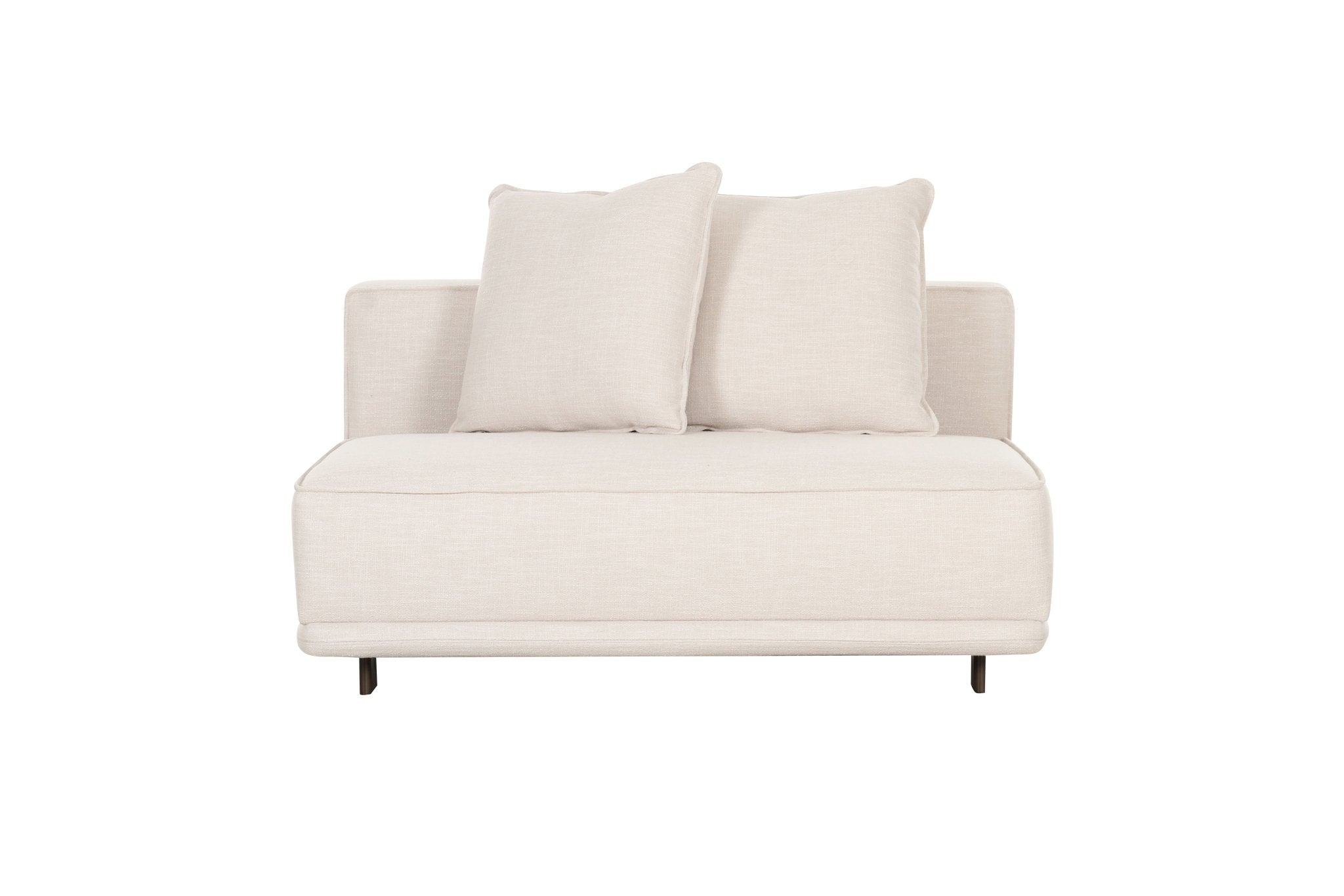Arena White Sectional With Free Rug