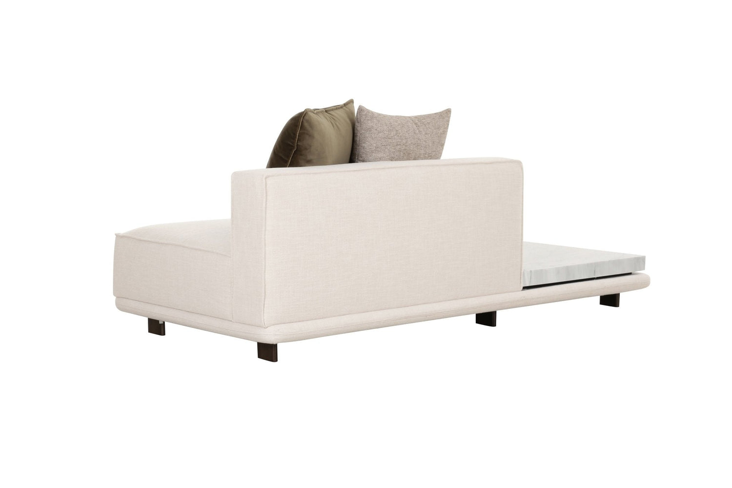 Arena White Sectional With Free Rug