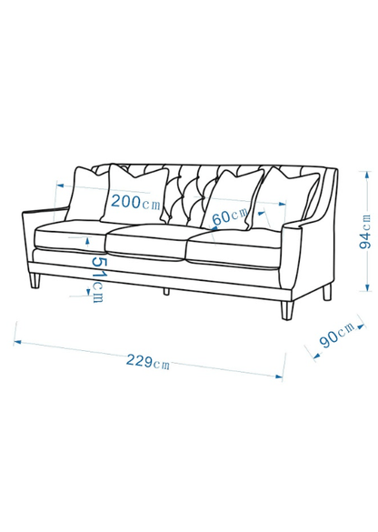 Aria Beige Sofa