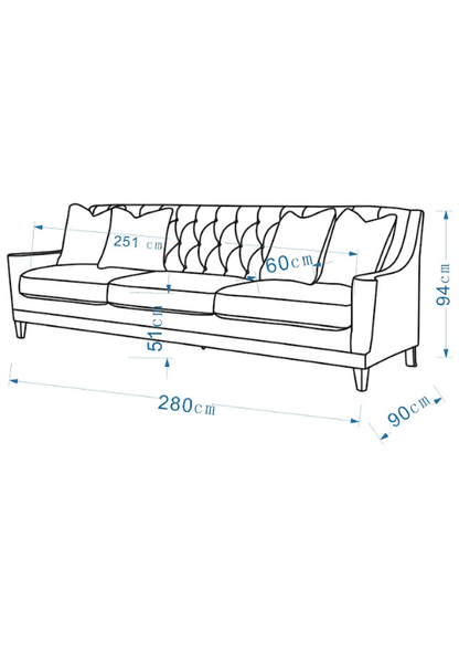 Aria Beige XL Sofa