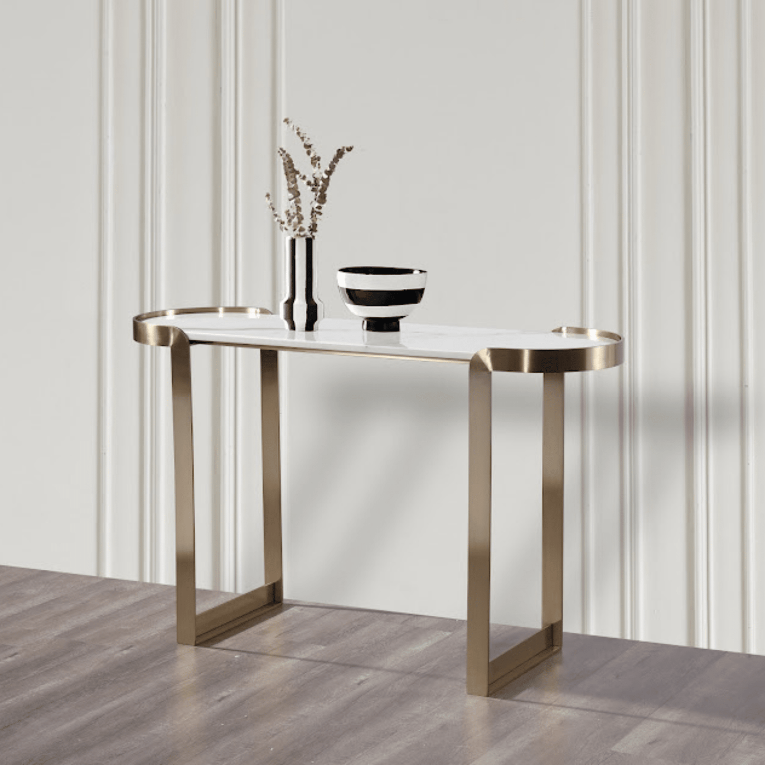 Artifical Mrable Top Console Table