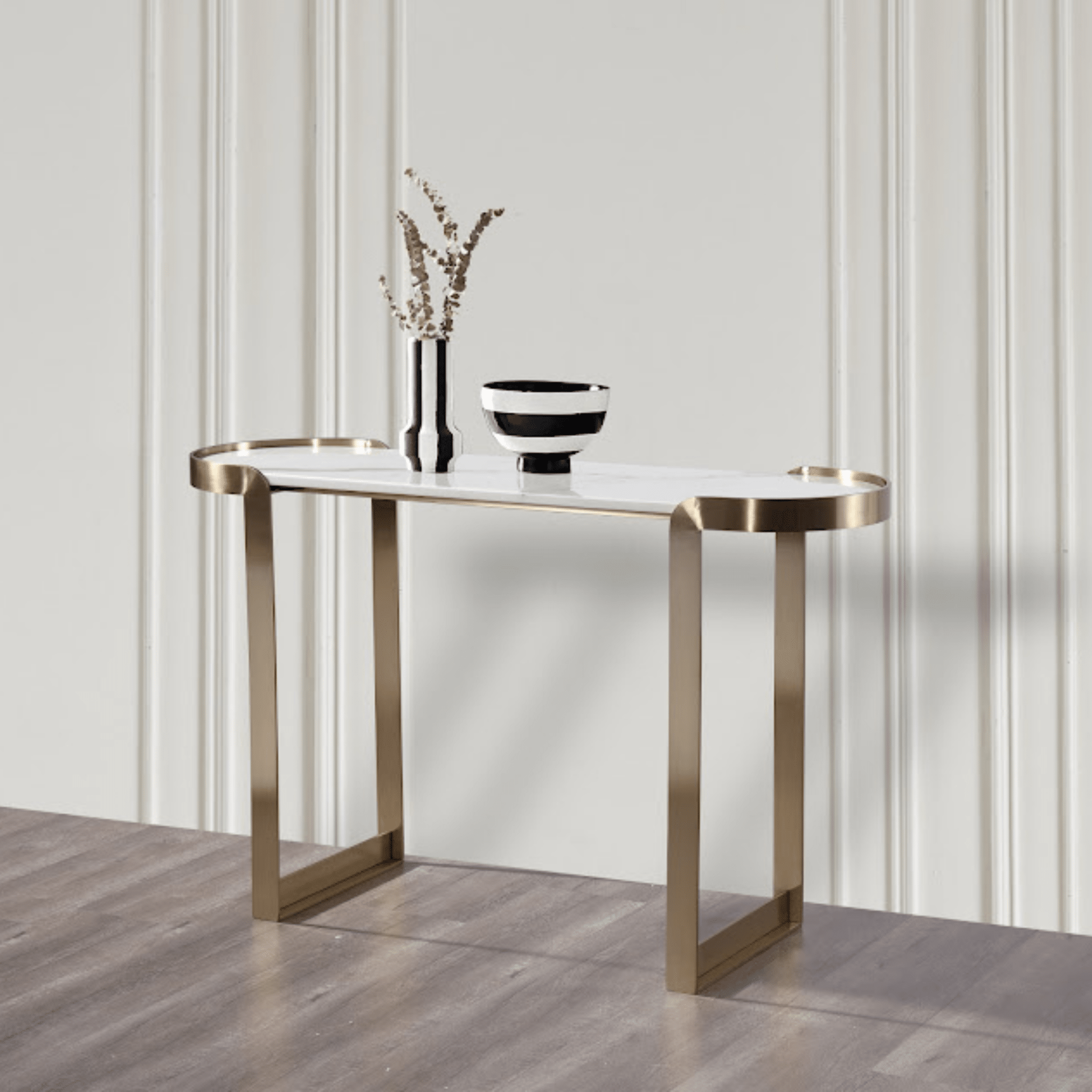 Artifical Mrable Top Console Table