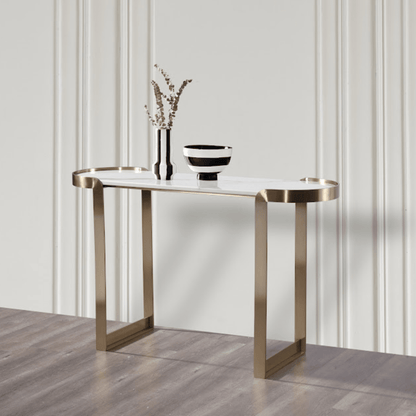 Artifical Mrable Top Console Table