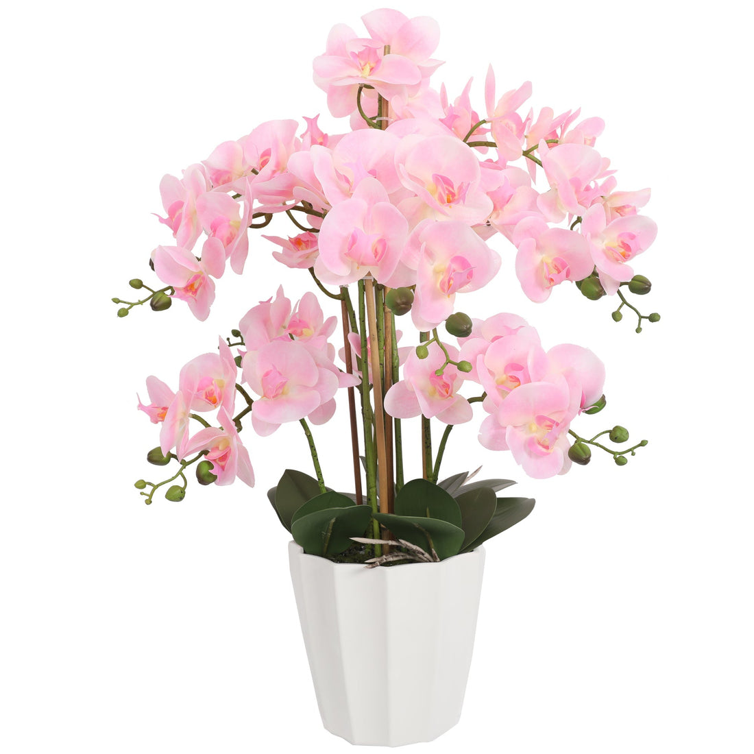 Artificial Potted Orchids 57CM Indoor Pink