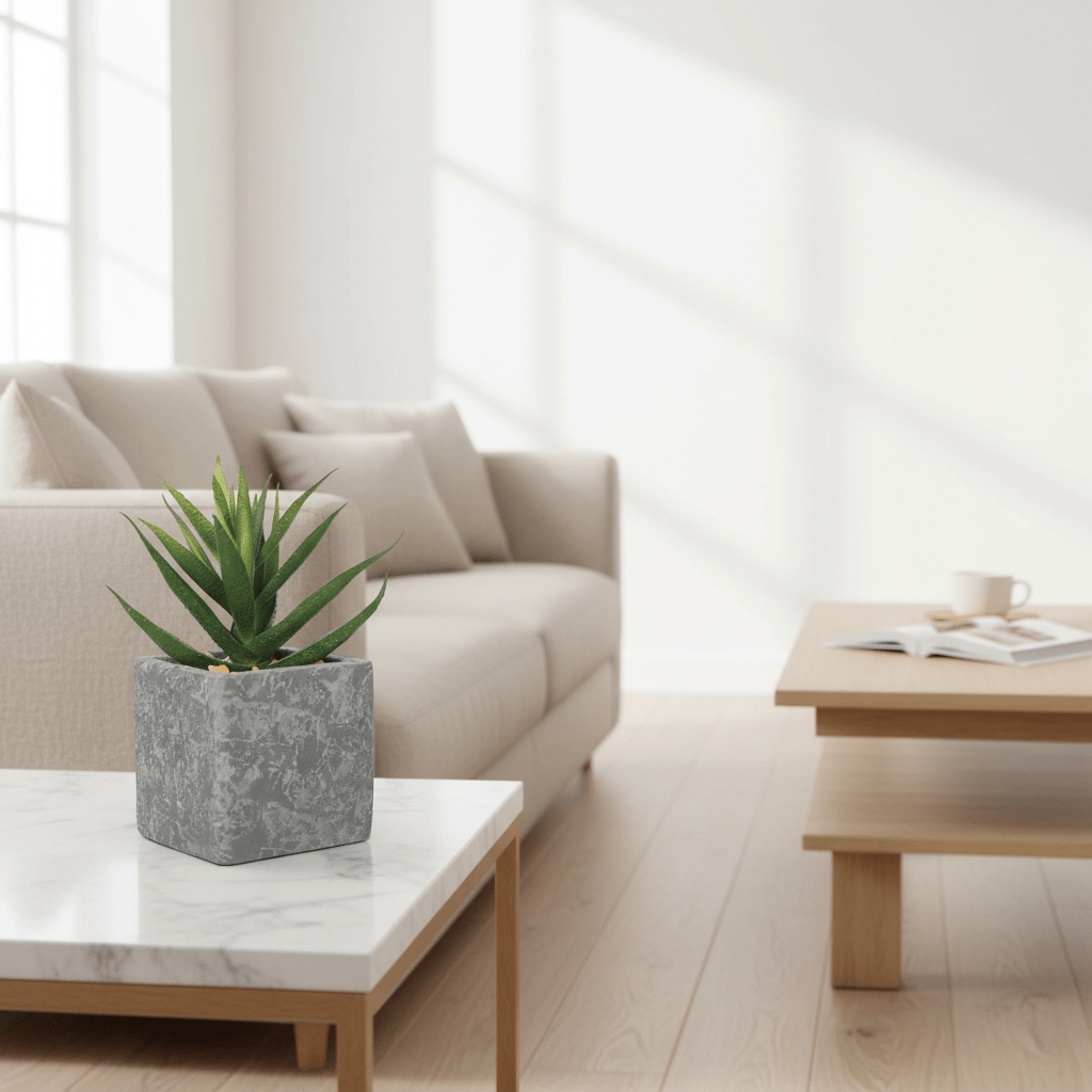 Artificial Potted Succulent Plants 12CM Indoor