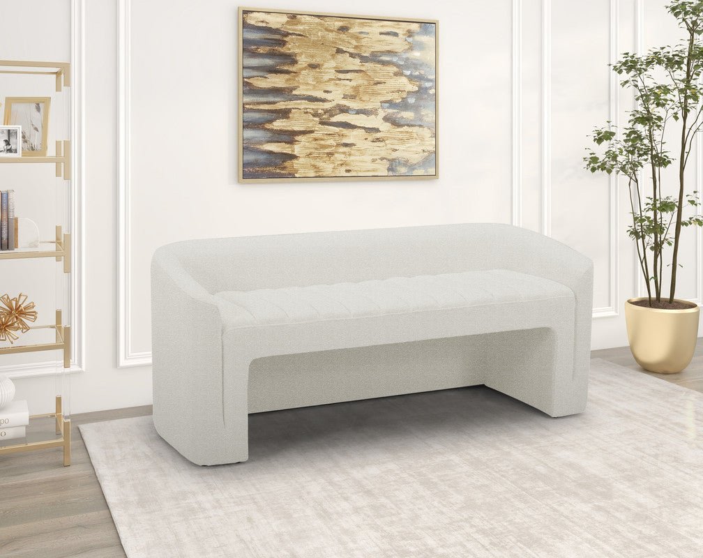 Astra Beige Ottoman with rest