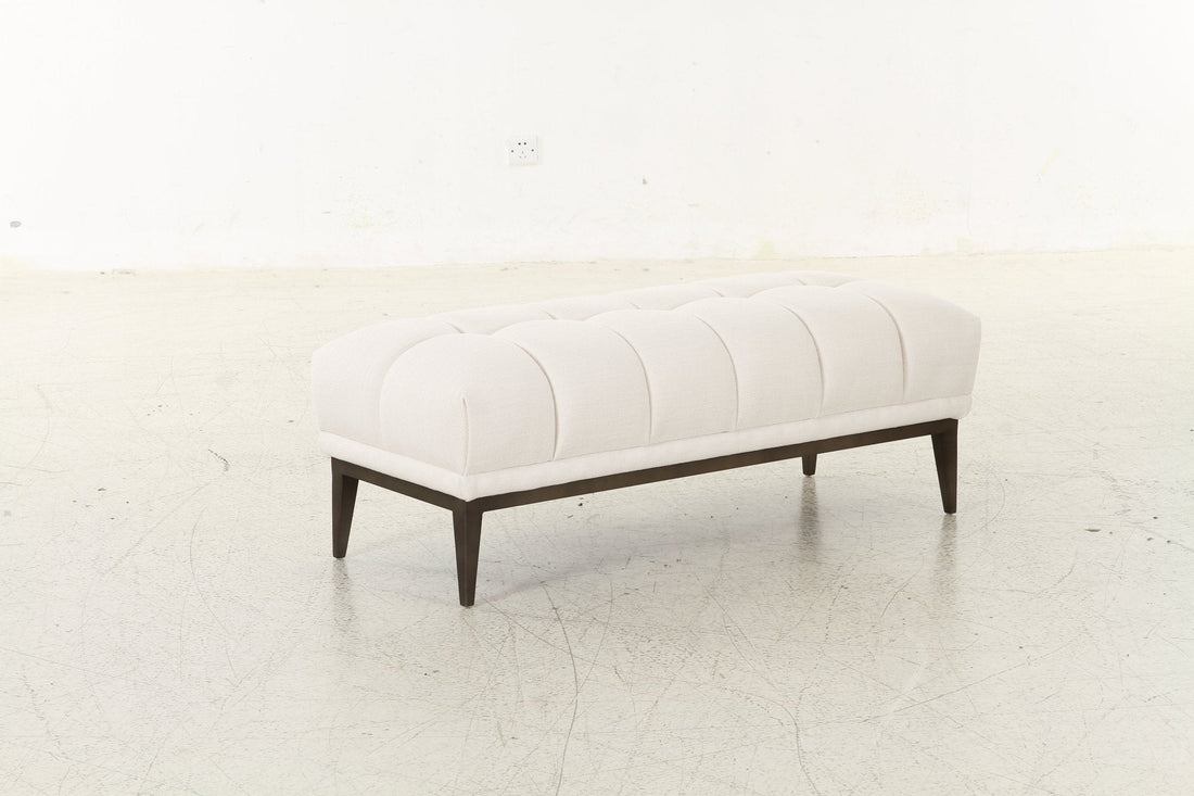Avalon White &amp; Black Bench