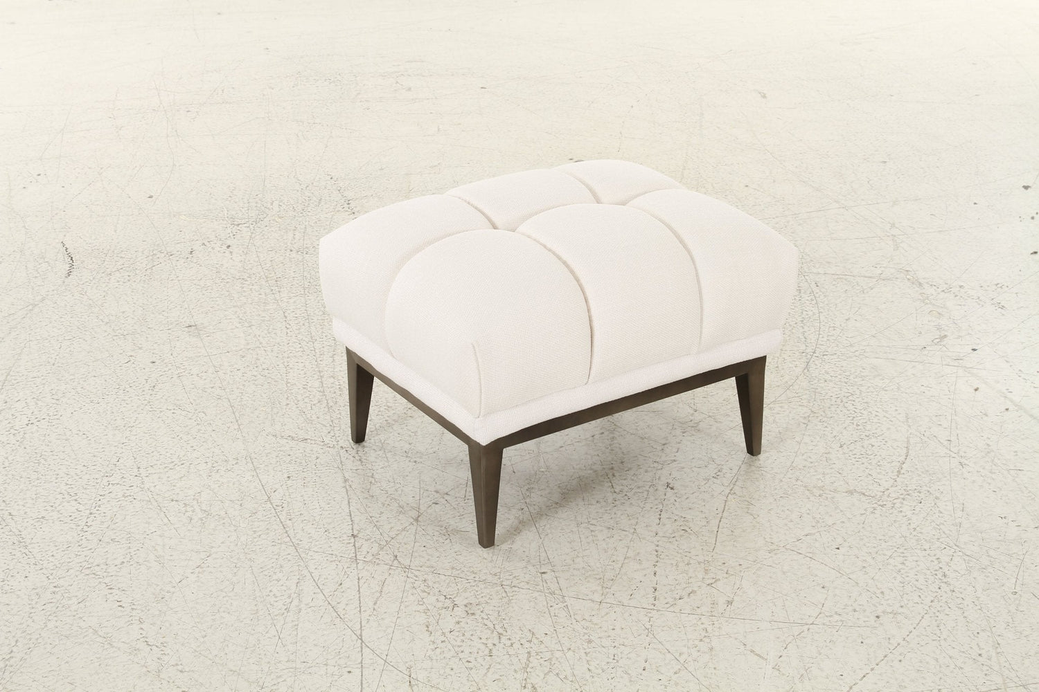 Avalon White &amp; Black Ottoman