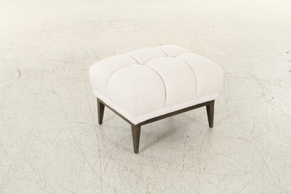 Avalon White &amp; Black Ottoman