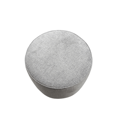 Pattern White Boucle Ottoman W55.5xH44cm