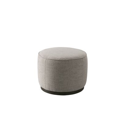 Pattern White Boucle Ottoman W55.5xH44cm