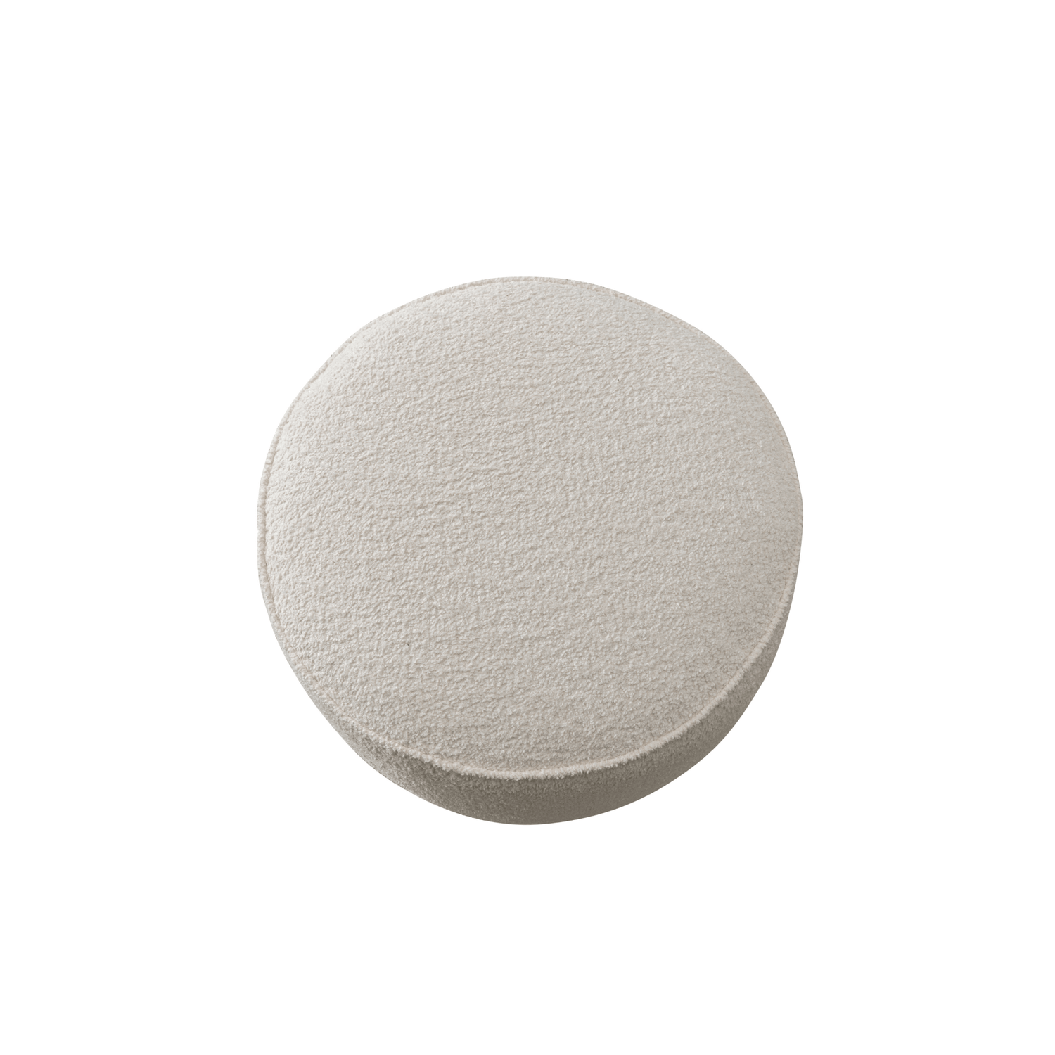 Tan Boucle Ottoman W55.5xH44cm