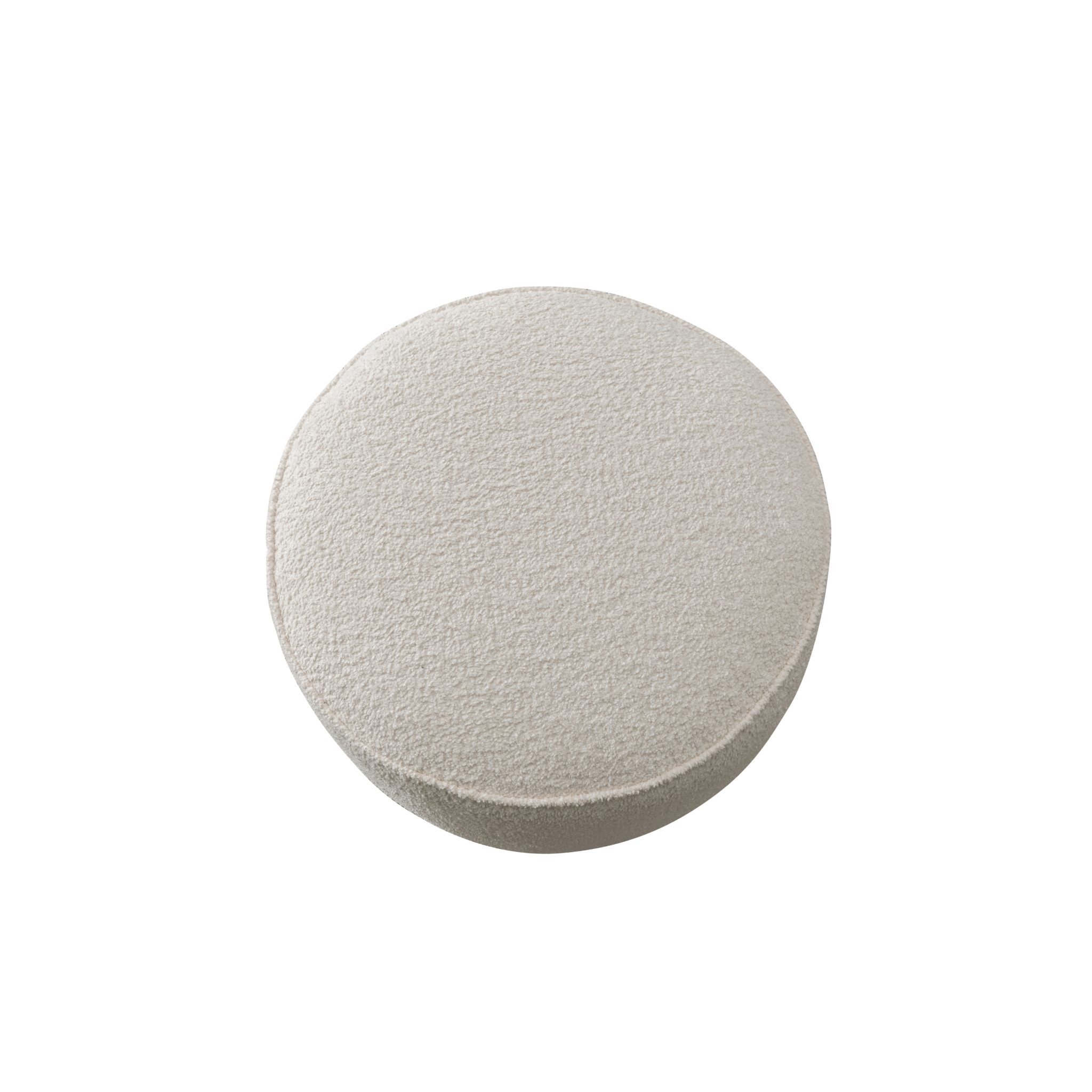 Tan Boucle Ottoman W55.5xH44cm