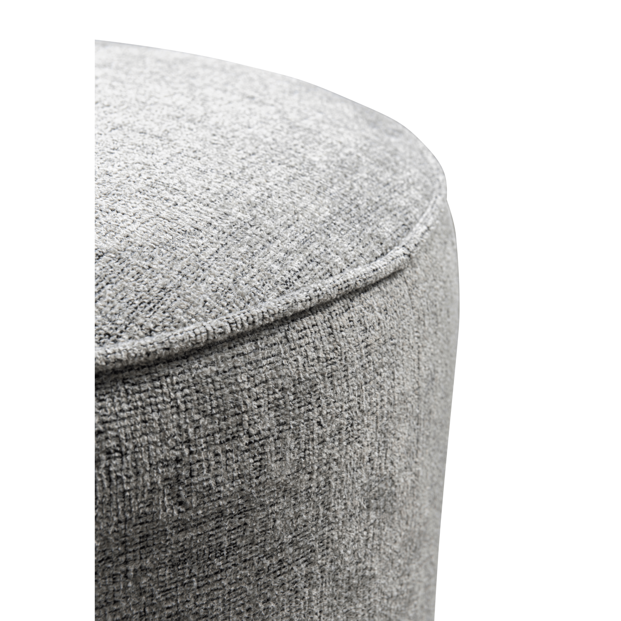 Pattern White Boucle Ottoman W55.5xH44cm
