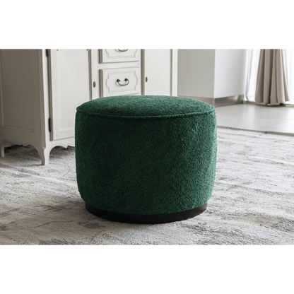 Pattern White Boucle Ottoman W55.5xH44cm
