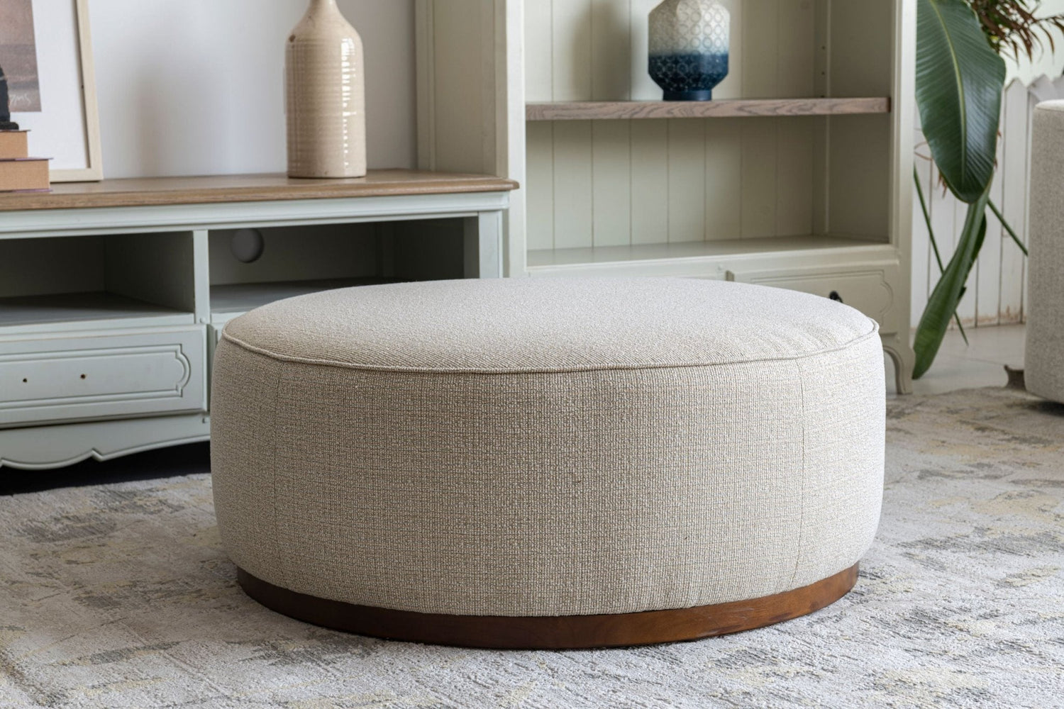 Linen Ottoman W91xH36cm