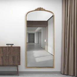 Bevel mirror, antique gold leaf finishing