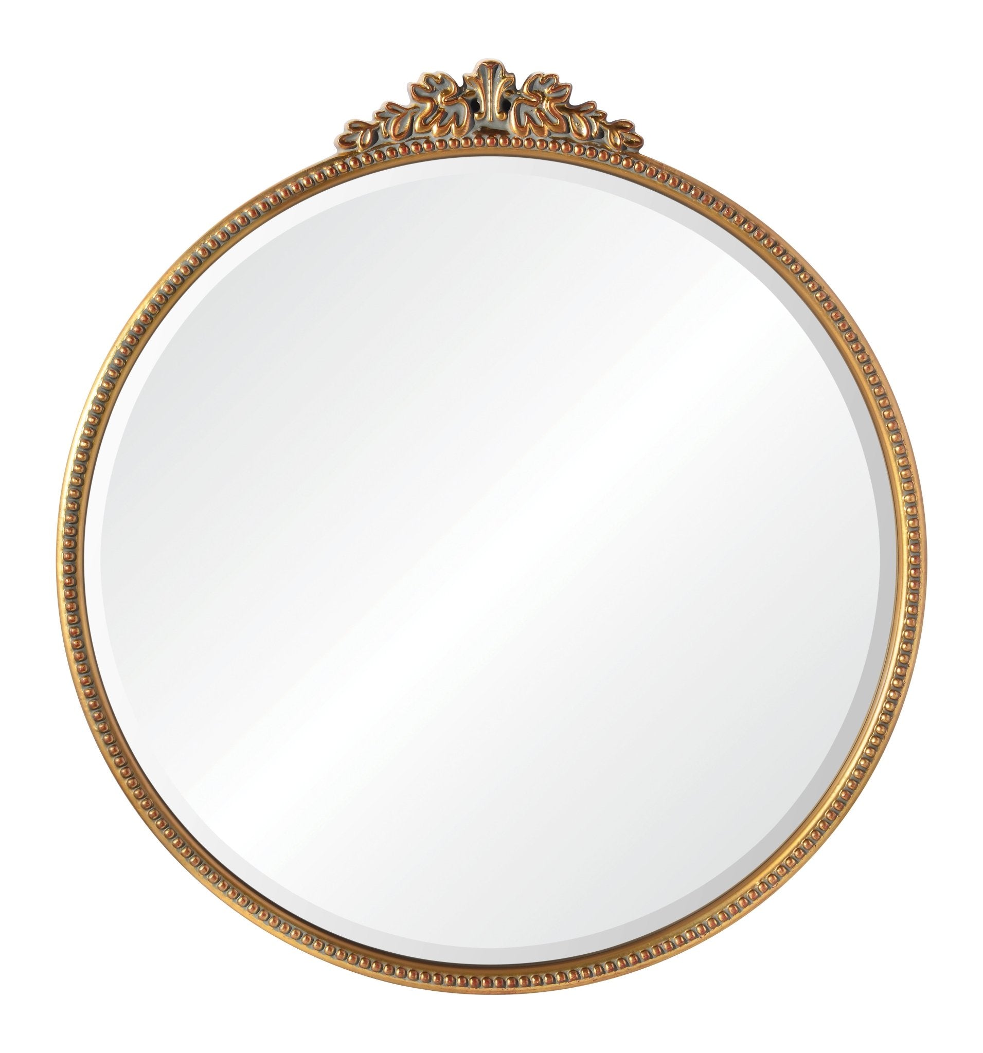 Bevel mirror, antique gold leaf finishing
