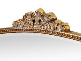 Bevel mirror, antique gold leaf finishing