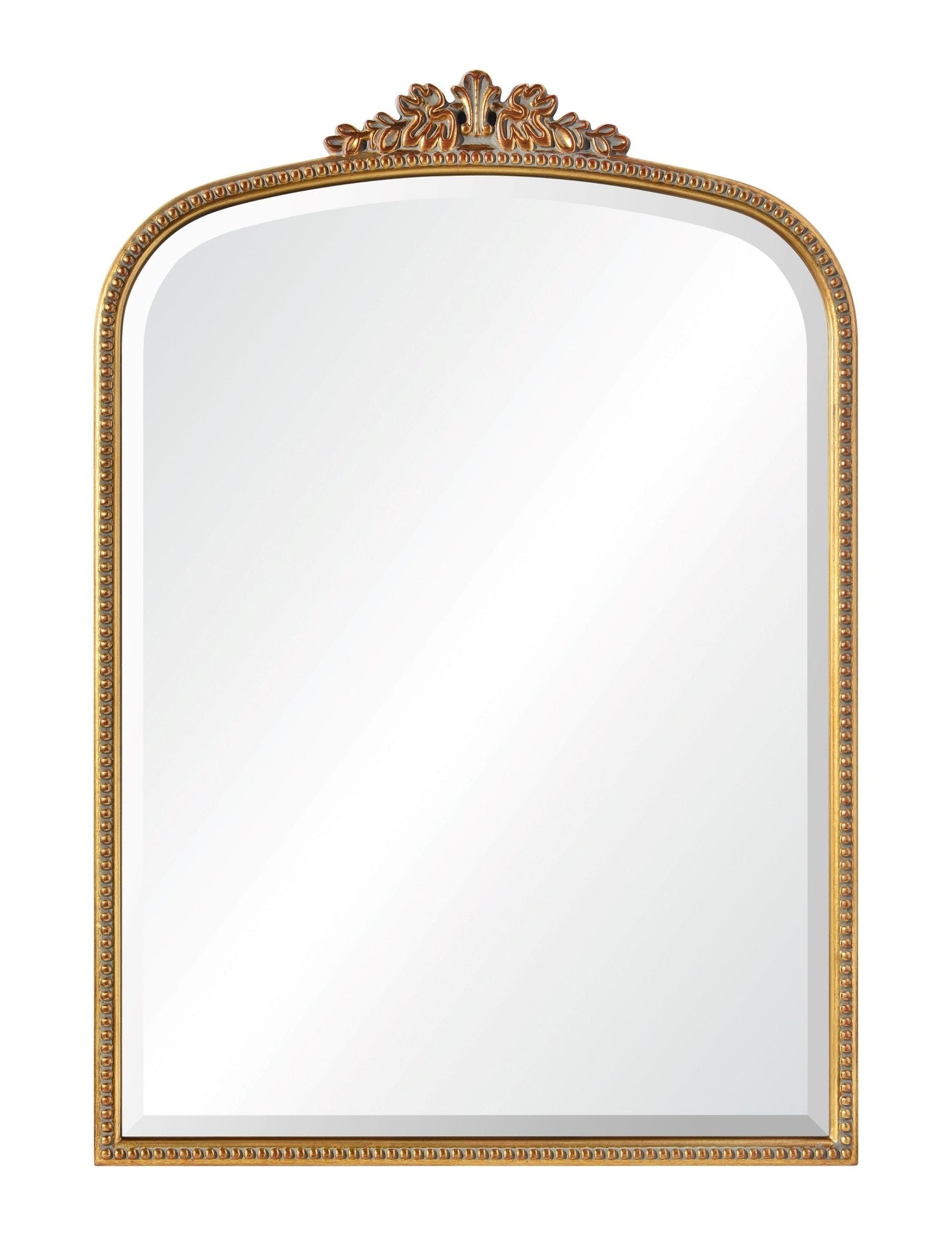 Bevel mirror, antique gold leaf finishing