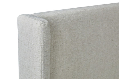 Bisque Beige Upholstered Bed