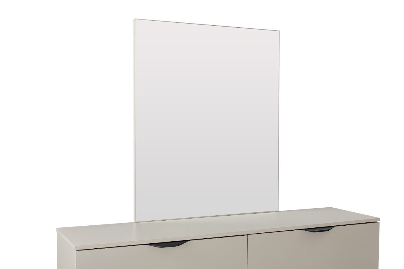 Bisque Beige Dresser with Mirror
