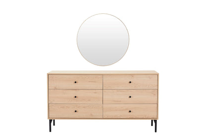 Bisque Brown Mirror
