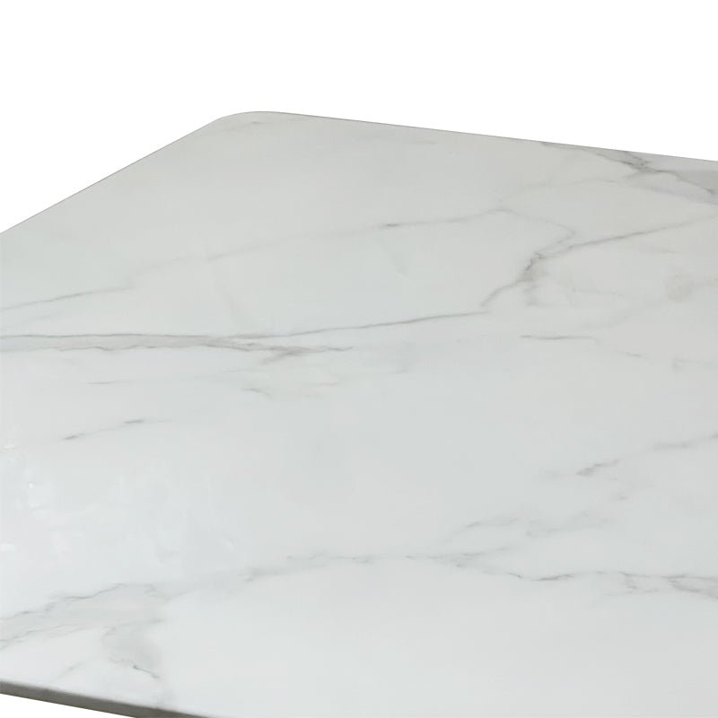 Black Bars Marble Dining Table- 8 Persons