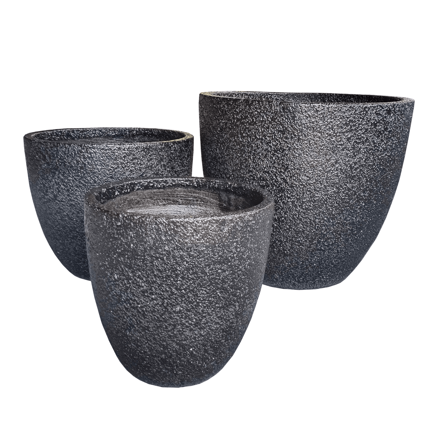 Black Foam Indoor/Outdoor Plant Pot By Roots 40W*40D*34H.