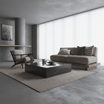 Black Marquino Marble Coffee Table