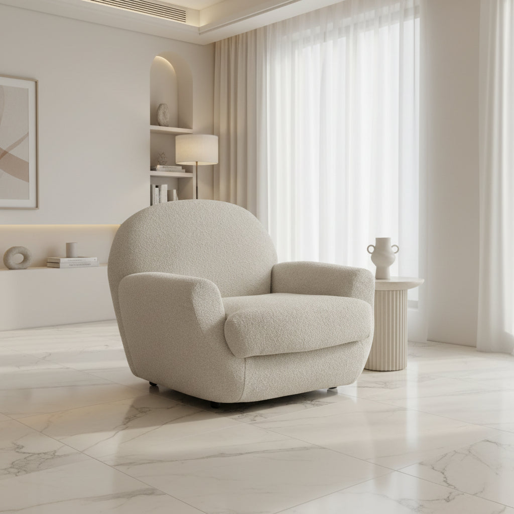 Blissful Seating Beige Arm Chair W98